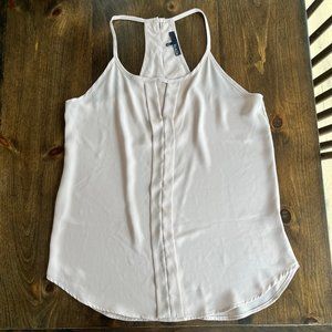 Ro & De Nordstrom Tuxedo Tank with Button Detail Womens Size XS Champagne